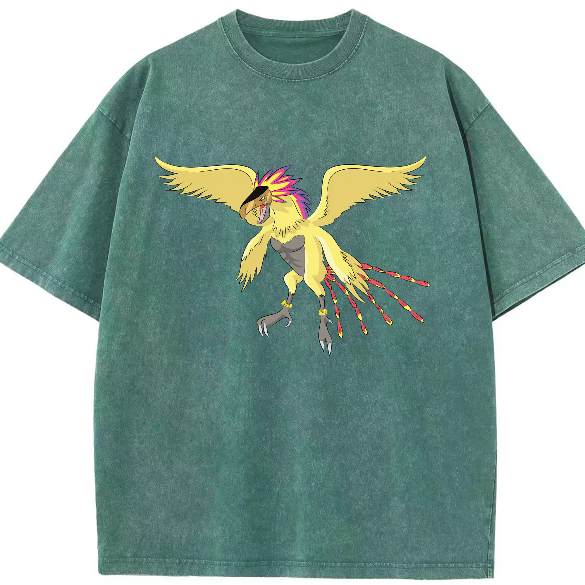 （画像用） Digimon デジタルモンスター/デジモン 綿100% ヴィンテージ風 半袖Tシャツ（フロントプリント）